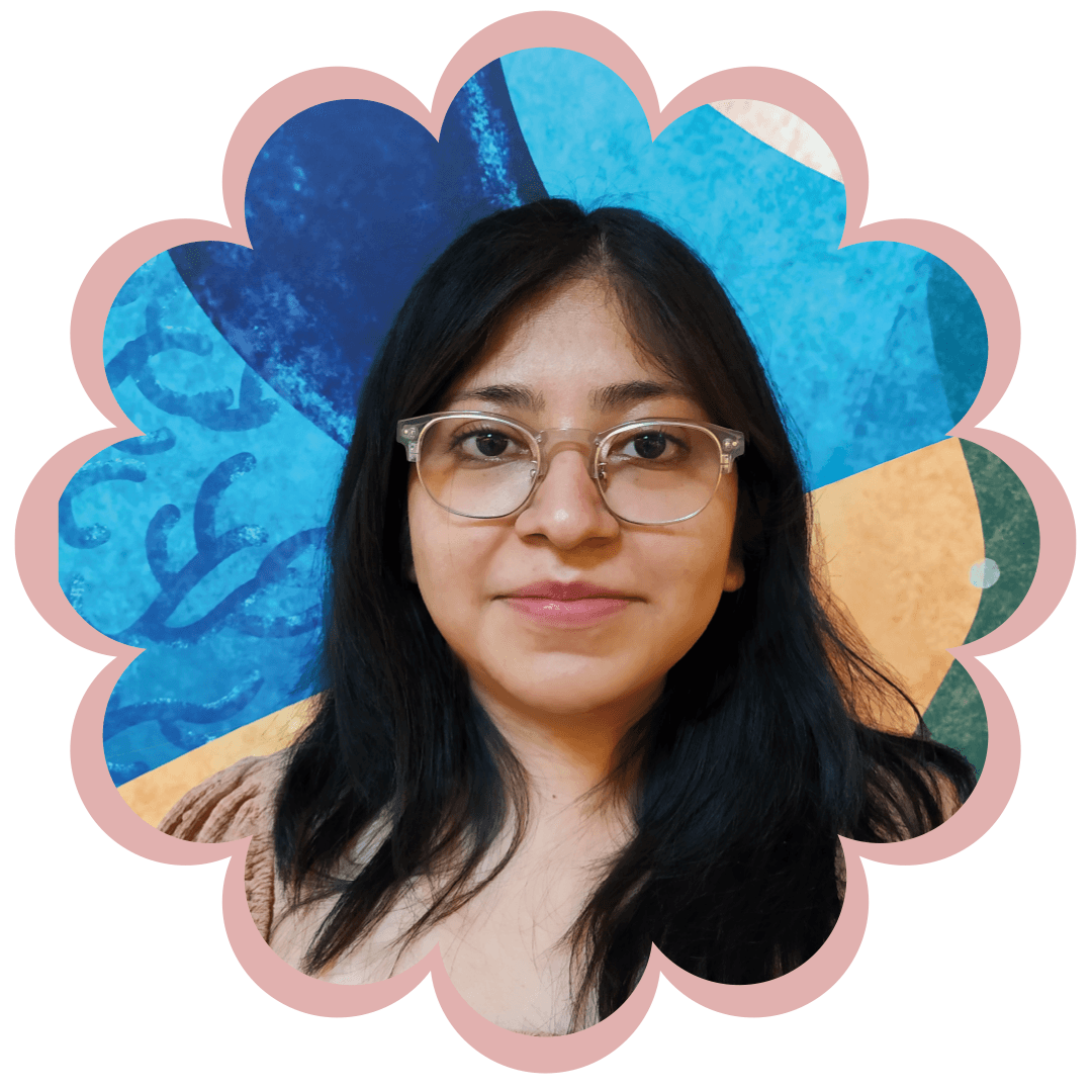 Graciela Luna - Diseñadora Gráfica - Logo con flor decorativa